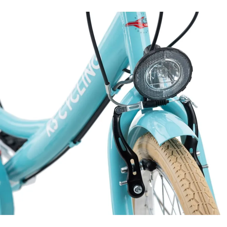 Rower Dziecięcy 20 Oświetlenie Błotniki 6 Biegów Bagażnik Dzwonek Stopka