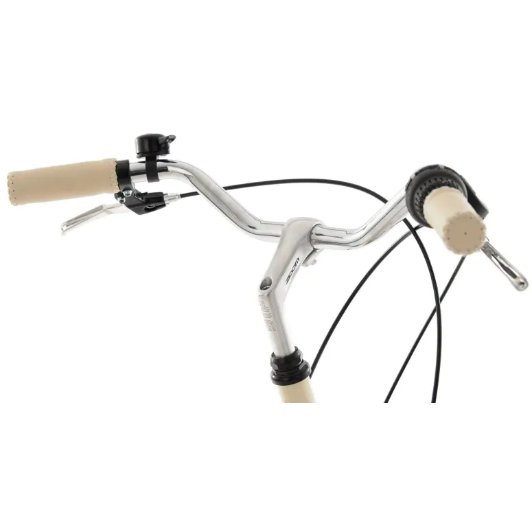 Rower Miejski Damski 28 Vintage 6 Biegów Stopka Błotniki Bagażnik Światła