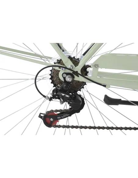 Rower Miejski Damski 28 Revo 6 Biegów Damka Dzwonek Bagażnik Oświetlenie