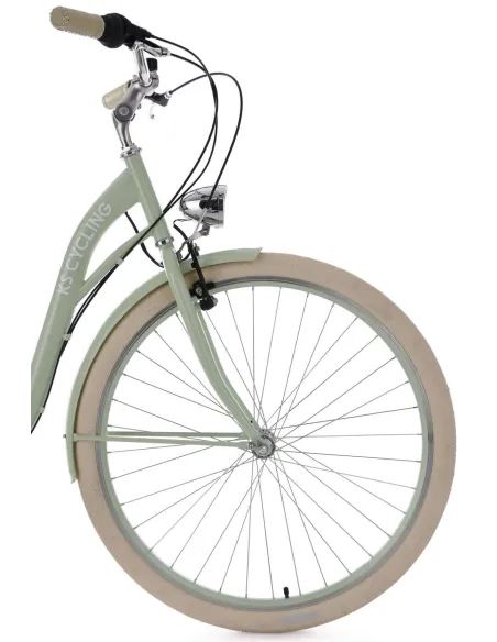 Rower Miejski Damski 28 Revo 6 Biegów Damka Dzwonek Bagażnik Oświetlenie