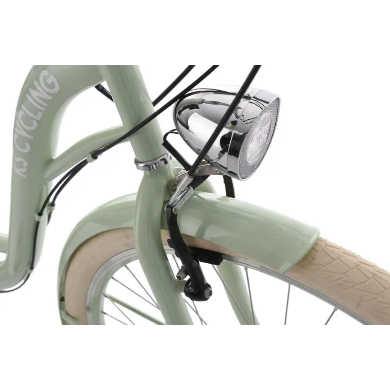 Rower Miejski Damski 28 Revo 6 Biegów Damka Dzwonek Bagażnik Oświetlenie