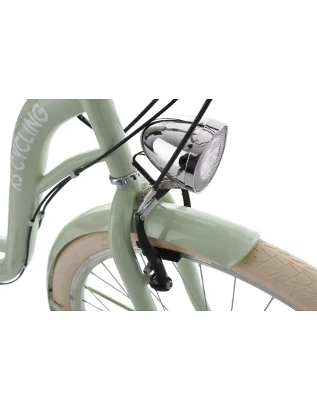 Rower Miejski Damski 28 Revo 6 Biegów Damka Dzwonek Bagażnik Oświetlenie