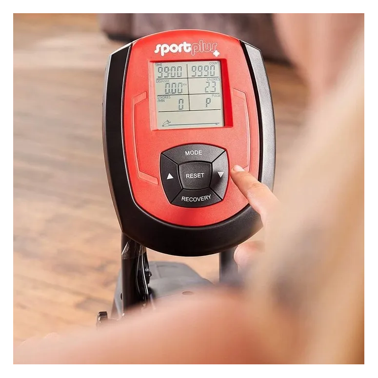 Wioślarz Magnetyczny Kompaktowy SportPlus SP-MR-008-B Domowy do 150 kg LCD