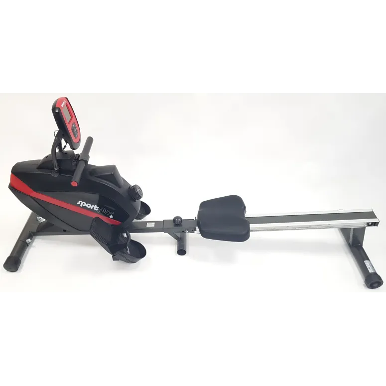 Wioślarz Magnetyczny Kompaktowy SportPlus SP-MR-008-B Domowy do 150 kg LCD