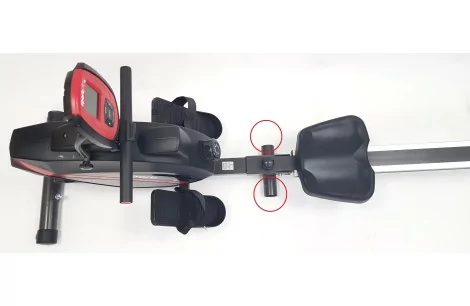 Wioślarz Magnetyczny Kompaktowy SportPlus SP-MR-008-B Domowy do 150 kg LCD