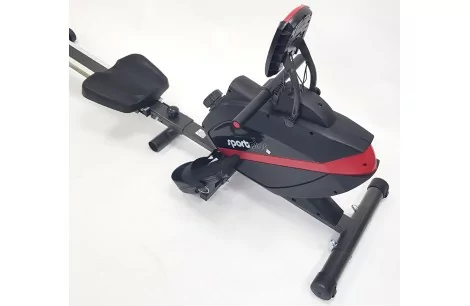 Wioślarz Magnetyczny Kompaktowy SportPlus SP-MR-008-B Domowy do 150 kg LCD