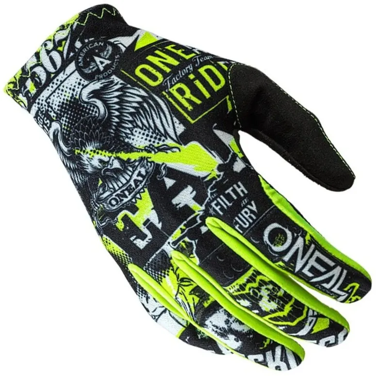 Rękawiczki O'neal Matrix Attack Długie Motocross Enduro Lekkie M 8,5 Rzep