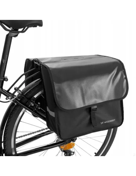 Sakwa Torba Rowerowa Tylna na Bagażnik WOZINSKY WBB34BK 28L Wodoodporna