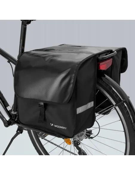 Sakwa Torba Rowerowa Tylna na Bagażnik WOZINSKY WBB34BK 28L Wodoodporna