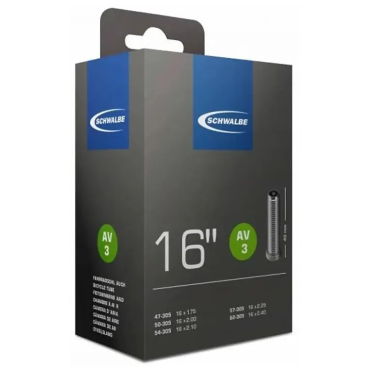 Dętka Rowerowa Schwalbe Standard 16 Trekking Miasto Butyl Samochodowy 40 mm