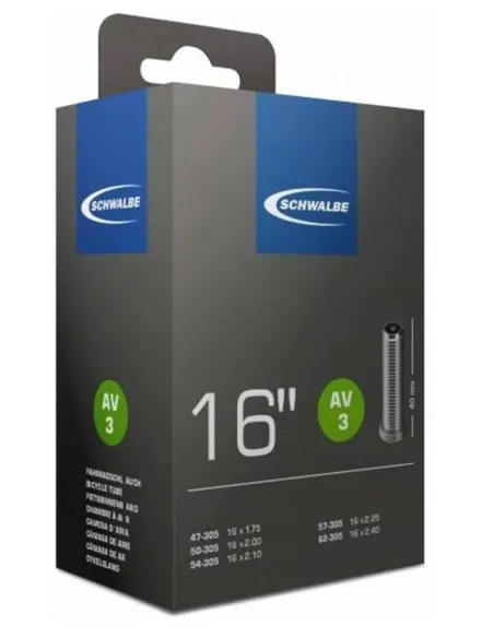 Dętka Rowerowa Schwalbe Standard 16 Trekking Miasto Butyl Samochodowy 40 mm