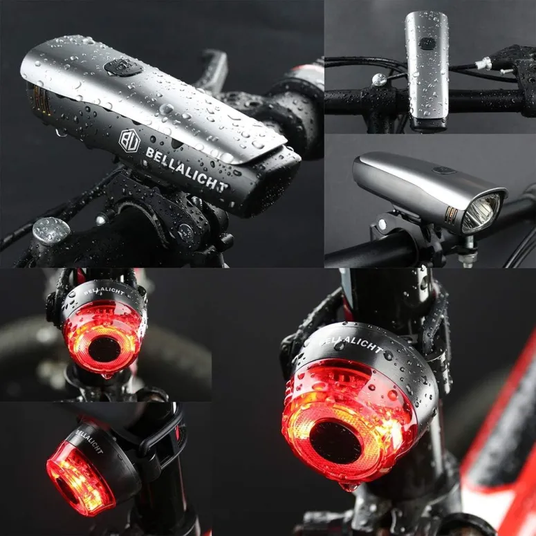 Lampa Rowerowa Do Roweru BELLALICHT LED 2600 mAh 60 lx Przód i Tył