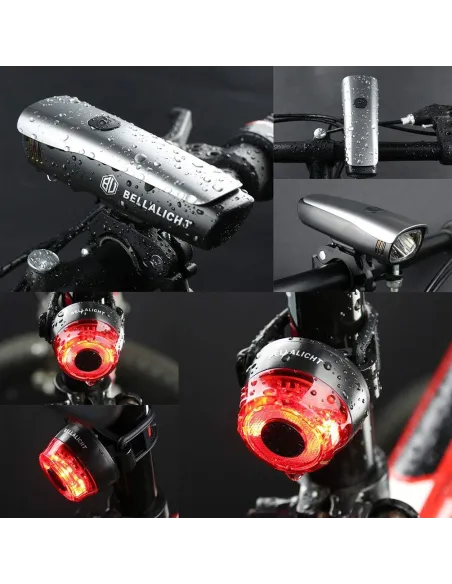 Lampa Rowerowa Do Roweru BELLALICHT LED 2600 mAh 60 lx Przód i Tył