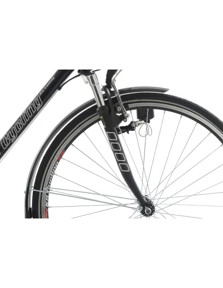 Rower Trekkingowy Męski 28 Bagażnik Światła 21 biegów Hamulce V-brake