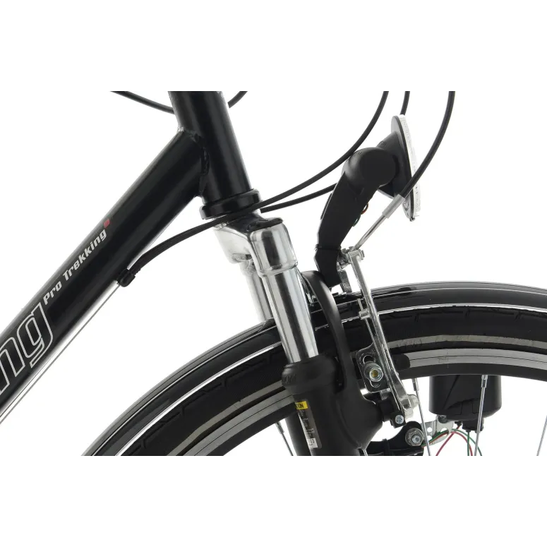 Rower Trekkingowy Męski 28 Bagażnik Światła 21 biegów Hamulce V-brake