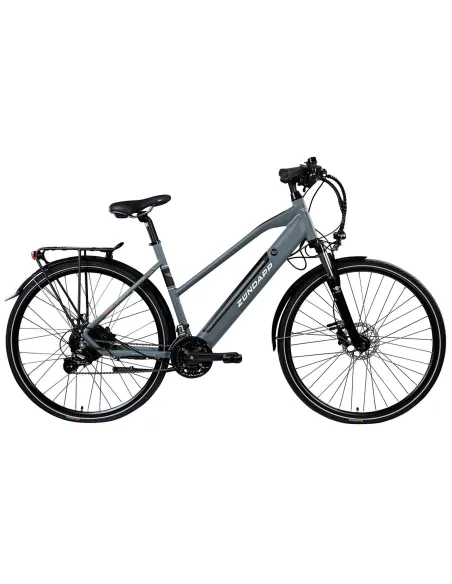 Elektryczny Rower Trekkingowy 28 Tarcze Amortyzator 21 biegi Bagażnik 250W