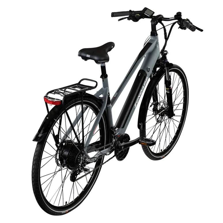 Elektryczny Rower Trekkingowy 28 Tarcze Amortyzator 21 biegi Bagażnik 250W