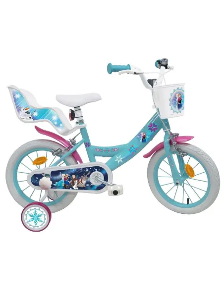 Rowerek Dziecięcy Dziewczęcy 14 Stalowy Bagaż Dzwonek Kółka Boczne Odblaski