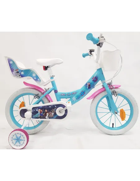 Rowerek Dziecięcy Dziewczęcy 14 Stalowy Bagaż Dzwonek Kółka Boczne Odblaski