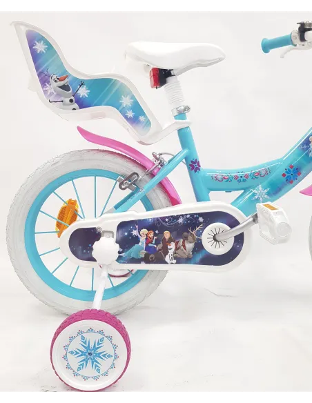 Rowerek Dziecięcy Dziewczęcy 14 Stalowy Bagaż Dzwonek Kółka Boczne Odblaski