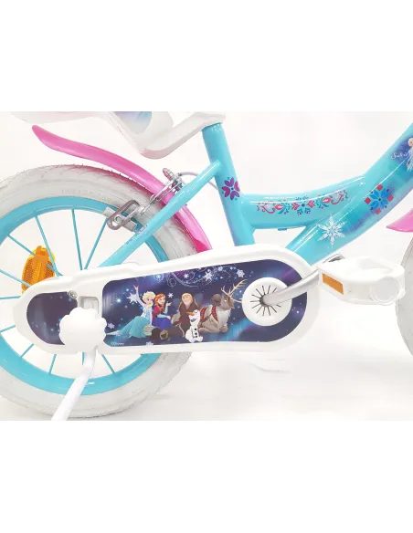 Rowerek Dziecięcy Dziewczęcy 14 Stalowy Bagaż Dzwonek Kółka Boczne Odblaski