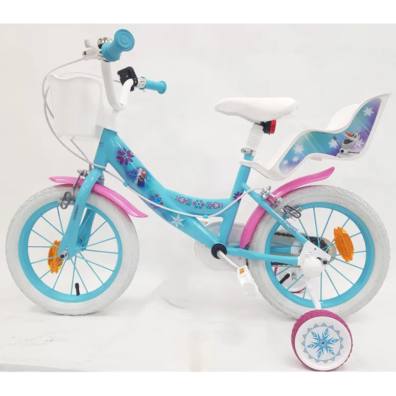 Rowerek Dziecięcy Dziewczęcy 14 Stalowy Bagaż Dzwonek Kółka Boczne Odblaski