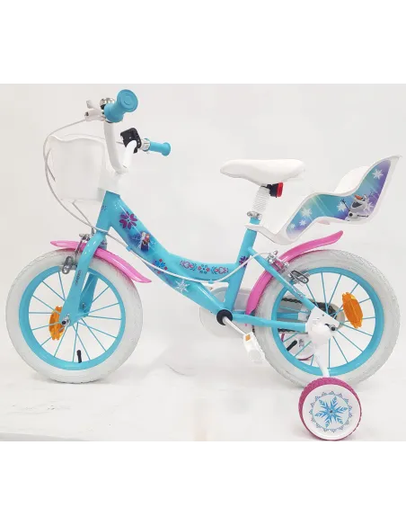 Rowerek Dziecięcy Dziewczęcy 14 Stalowy Bagaż Dzwonek Kółka Boczne Odblaski