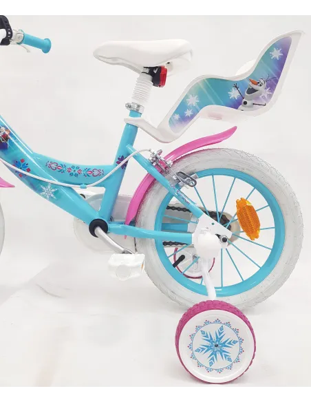 Rowerek Dziecięcy Dziewczęcy 14 Stalowy Bagaż Dzwonek Kółka Boczne Odblaski