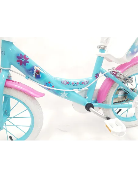 Rowerek Dziecięcy Dziewczęcy 14 Stalowy Bagaż Dzwonek Kółka Boczne Odblaski