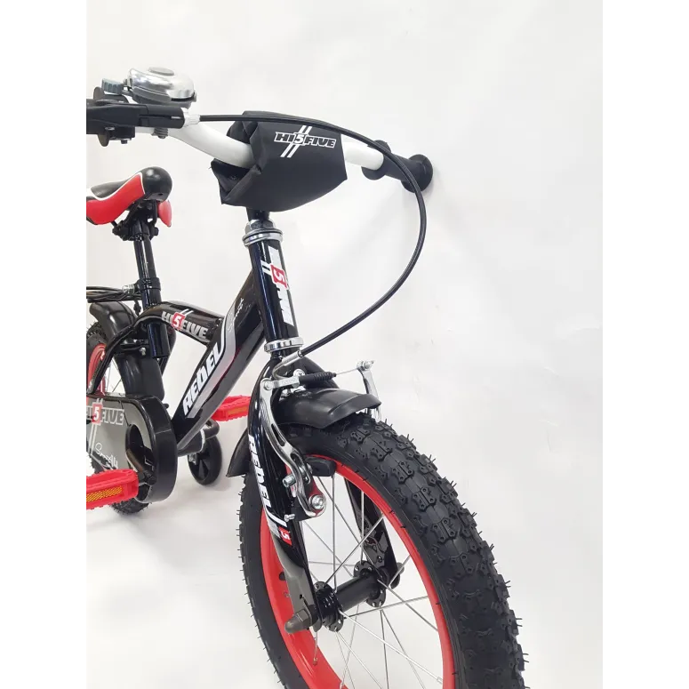 Dziecięcy Rowerek Chłopięcy 14 Trójkołowy Bagażnik Błotniki V-brake Lekki