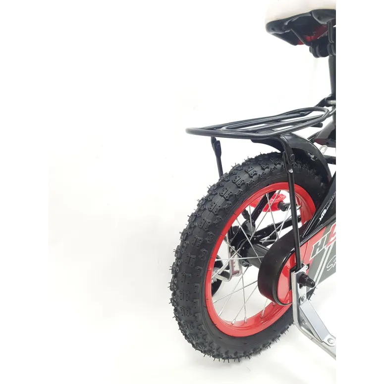 Dziecięcy Rowerek Chłopięcy 14 Trójkołowy Bagażnik Błotniki V-brake Lekki