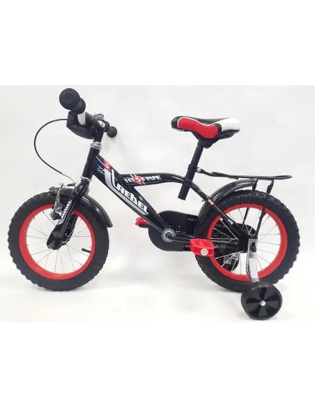 Dziecięcy Rowerek Chłopięcy 14 Trójkołowy Bagażnik Błotniki V-brake Lekki
