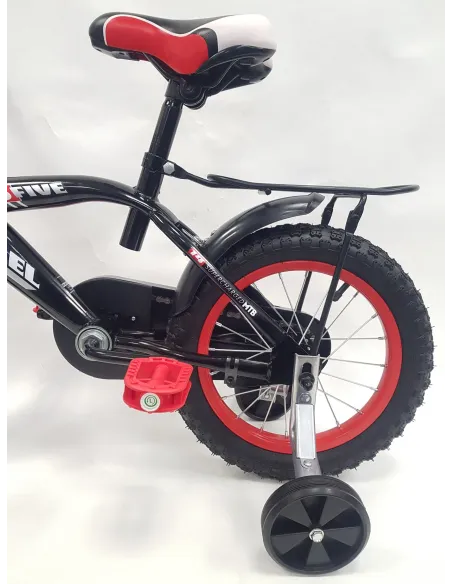 Dziecięcy Rowerek Chłopięcy 14 Trójkołowy Bagażnik Błotniki V-brake Lekki