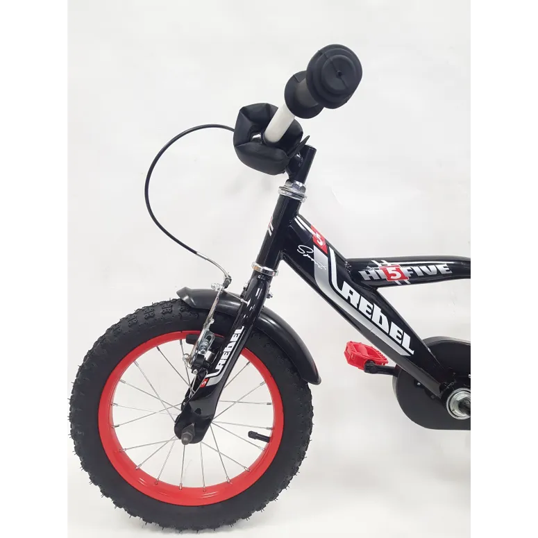 Dziecięcy Rowerek Chłopięcy 14 Trójkołowy Bagażnik Błotniki V-brake Lekki