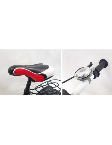 Dziecięcy Rowerek Chłopięcy 14 Trójkołowy Bagażnik Błotniki V-brake Lekki