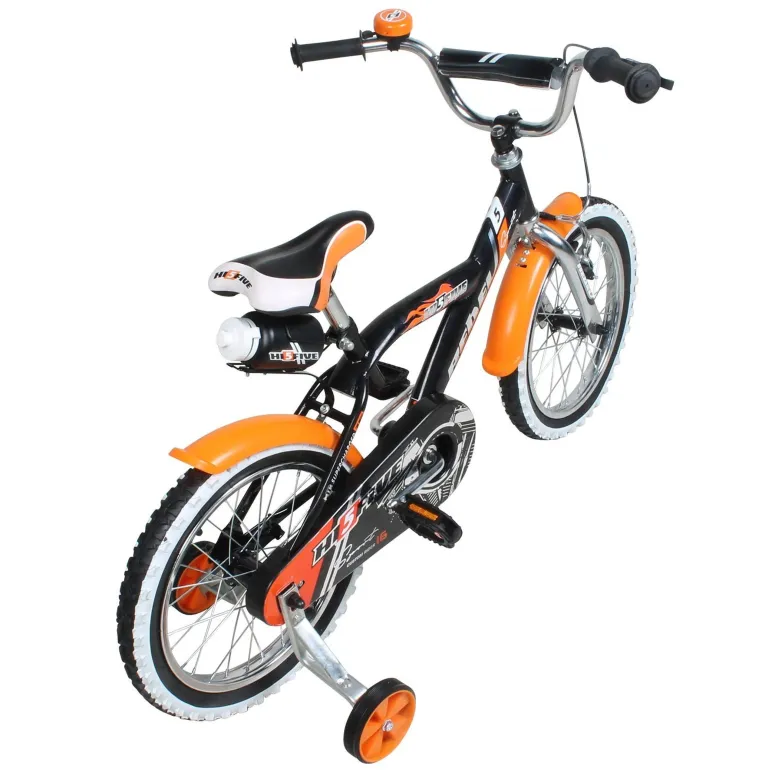 Rowerek Dziecięcy Chłopięcy 16 Bidon Błotniki Kółka Boczne Stal