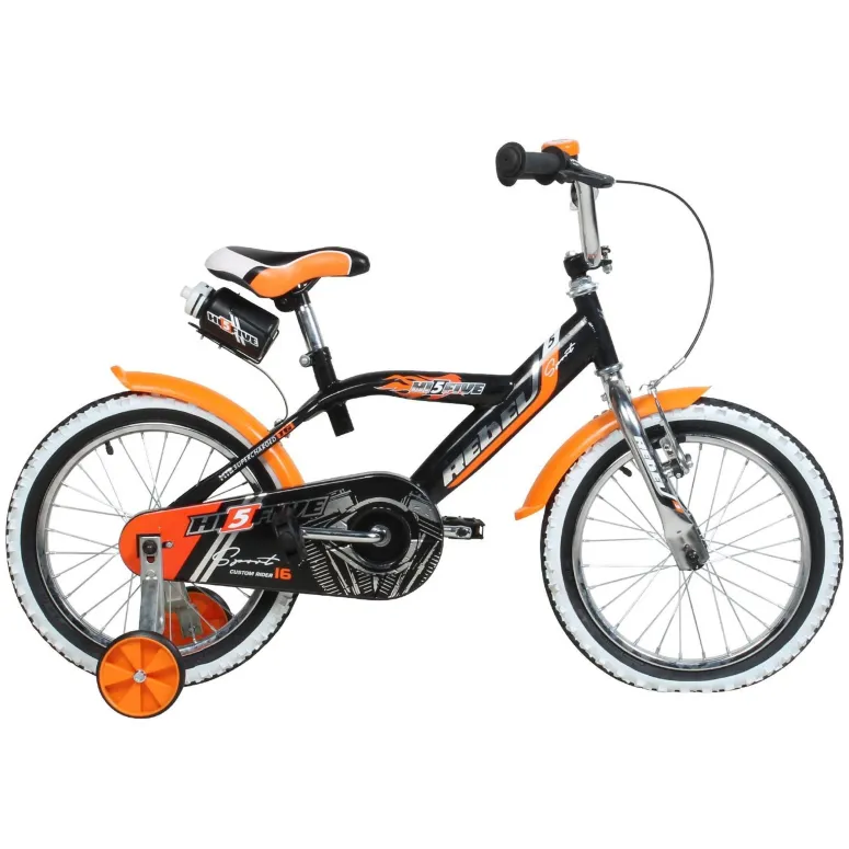 Rowerek Dziecięcy Chłopięcy 16 Bidon Błotniki Kółka Boczne Stal
