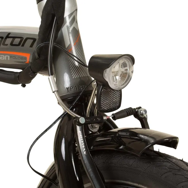 Elektryczny Rower Miejski 20 Składak 7 biegów 250W 3 tryby Światła Bagażnik