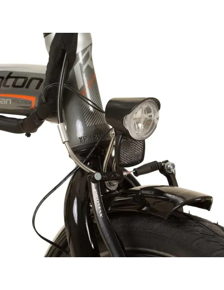 Elektryczny Rower Miejski 20 Składak 7 biegów 250W 3 tryby Światła Bagażnik