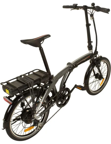 Elektryczny Rower Miejski 20 Składak 7 biegów 250W 3 tryby Światła Bagażnik