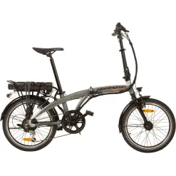 Elektryczny Rower Miejski 20 Składak 7 biegów 250W 3 tryby Światła Bagażnik