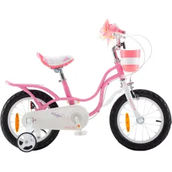 Rowerek Dziecięcy 16 Dziewczęcy Odblaski Stal Boczne Kółka Dzwonek
