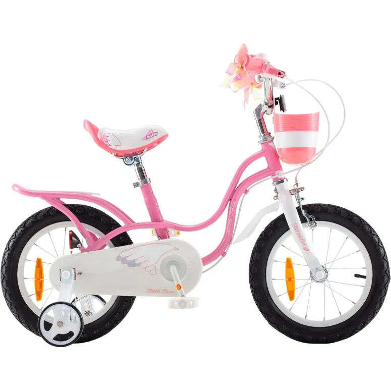 Rowerek Dziecięcy 16 Dziewczęcy Odblaski Stal Boczne Kółka Dzwonek