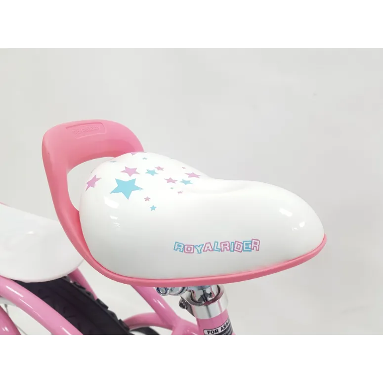 Rowerek Dziecięcy 16 Dziewczęcy Odblaski Stal Boczne Kółka Dzwonek