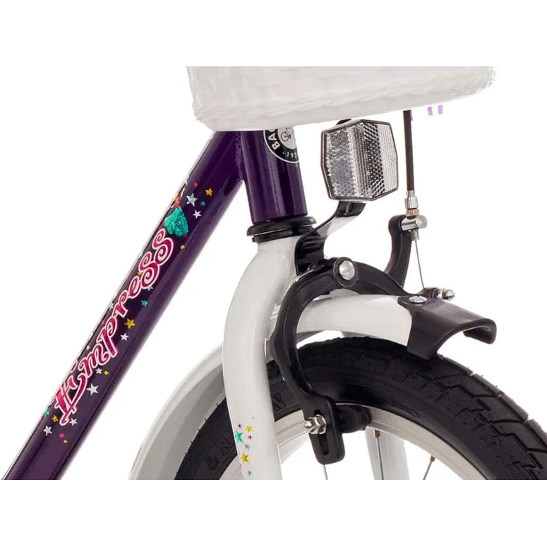 Rowerek Dziecięcy Dziewczęcy 14 Bagażnik Błotniki Dzwonek Kółka Boczne