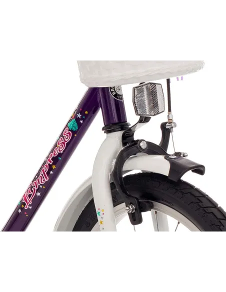 Rowerek Dziecięcy Dziewczęcy 14 Bagażnik Błotniki Dzwonek Kółka Boczne