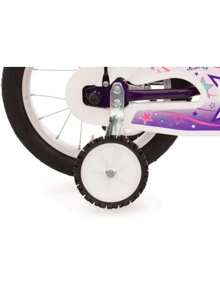 Rowerek Dziecięcy Dziewczęcy 14 Bagażnik Błotniki Dzwonek Kółka Boczne