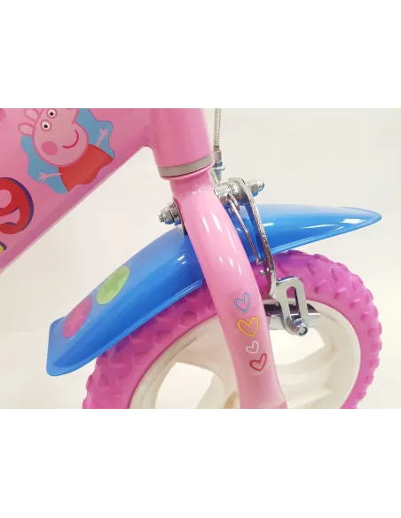 Rowerek Dziecięcy Dziewczęcy 12 Świnka Peppa Bagażnik Kółka Boczne Błotniki