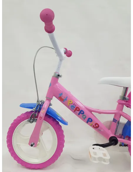 Rowerek Dziecięcy Dziewczęcy 12 Świnka Peppa Bagażnik Kółka Boczne Błotniki