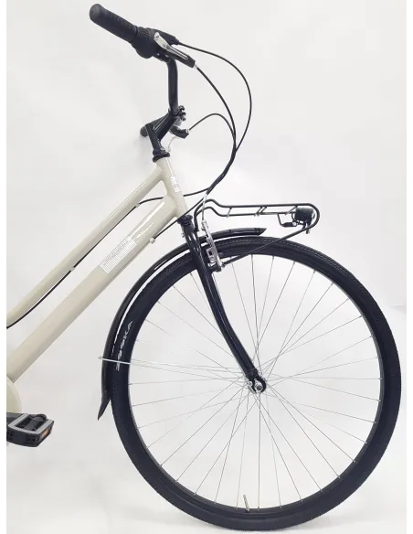 Rower Miejski Damski 28 Bagażniki 6 biegów Damka Światła Stopka Błotniki